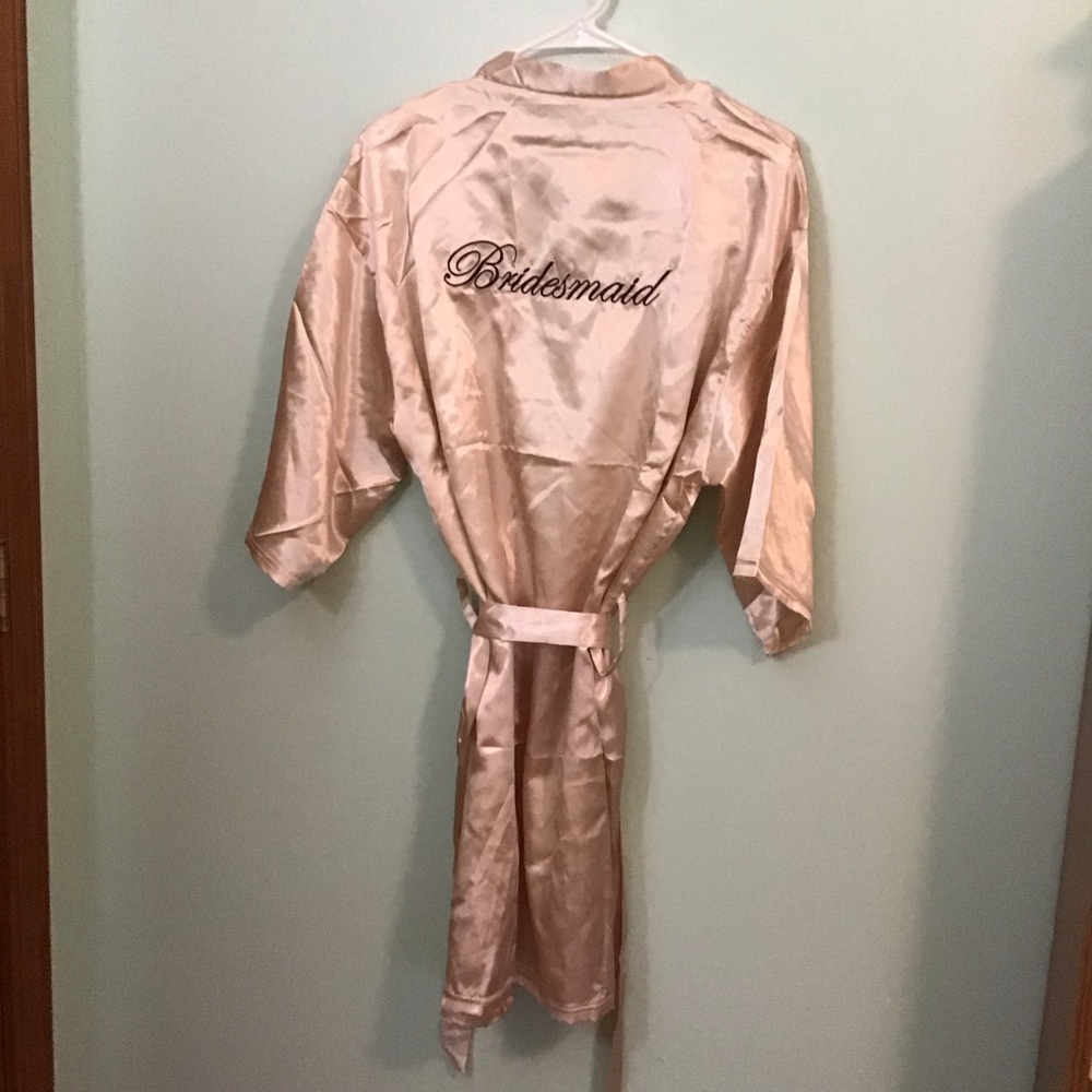 Bridesmaid Satin Robe in Pink